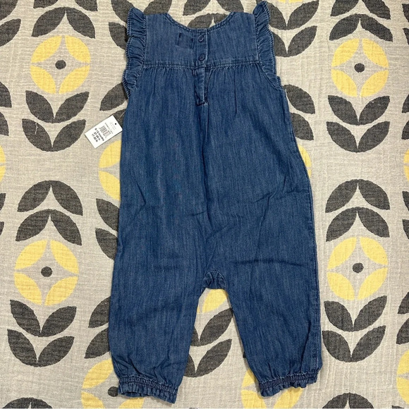 NEW with tags Baby Gap 6-12 mo sleeveless romper with long pants, cotton - Picture 8 of 12